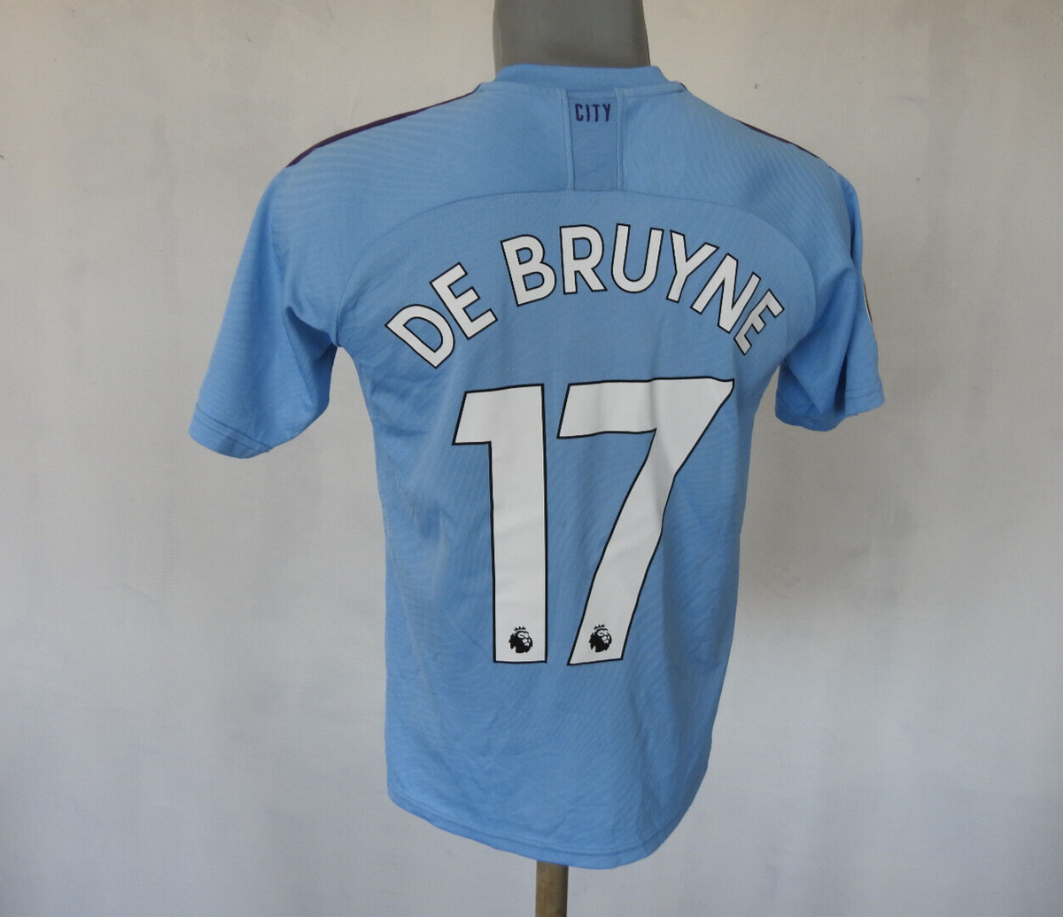 Manchester City 2019 Home Jersey #17 De Bruyne PUMA Blue Shirt