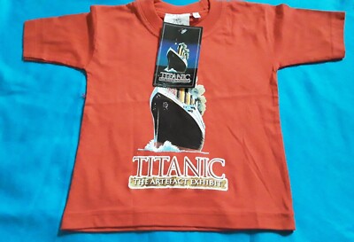 TITANIC DAS ARTEFAKT AUSSTELLUNG KINDER T-SHIRT GRÖSSE 2.