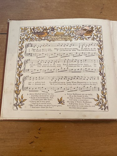 Antique 1880 1st Ed. The Baby’s Opera by Walter Crane Nursery Rhymes and Music - Picture 6 of 12