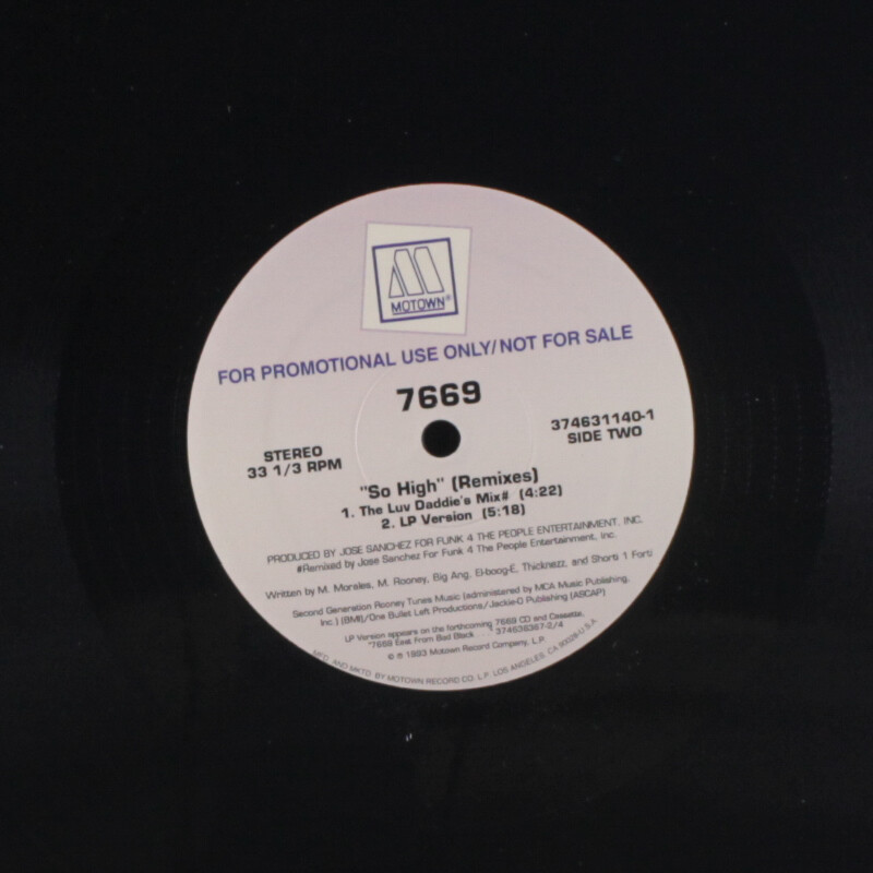 7669: so high (remixes) MOTOWN 12