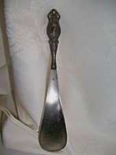 ELEGANT STERLING SILVER HANDLED SHOE HORN FOR HE WHO HAS EVERTHING 