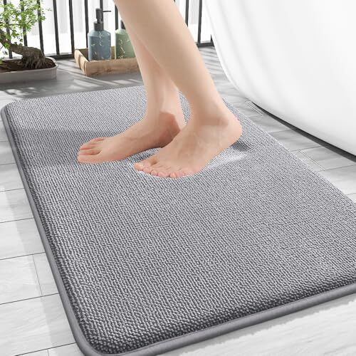 Thick Memory Foam Bath Mat Rug 30x20, Extra Soft Absorbent Bathroom Rugs - Picture 1 of 7