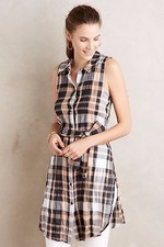 NWT SZ 4 SUNLIT PLAID TUNIC BY HOLDING HORSES