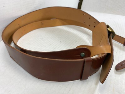 Post WW2 Leather Garrison Belt, 36W NOS | eBay
