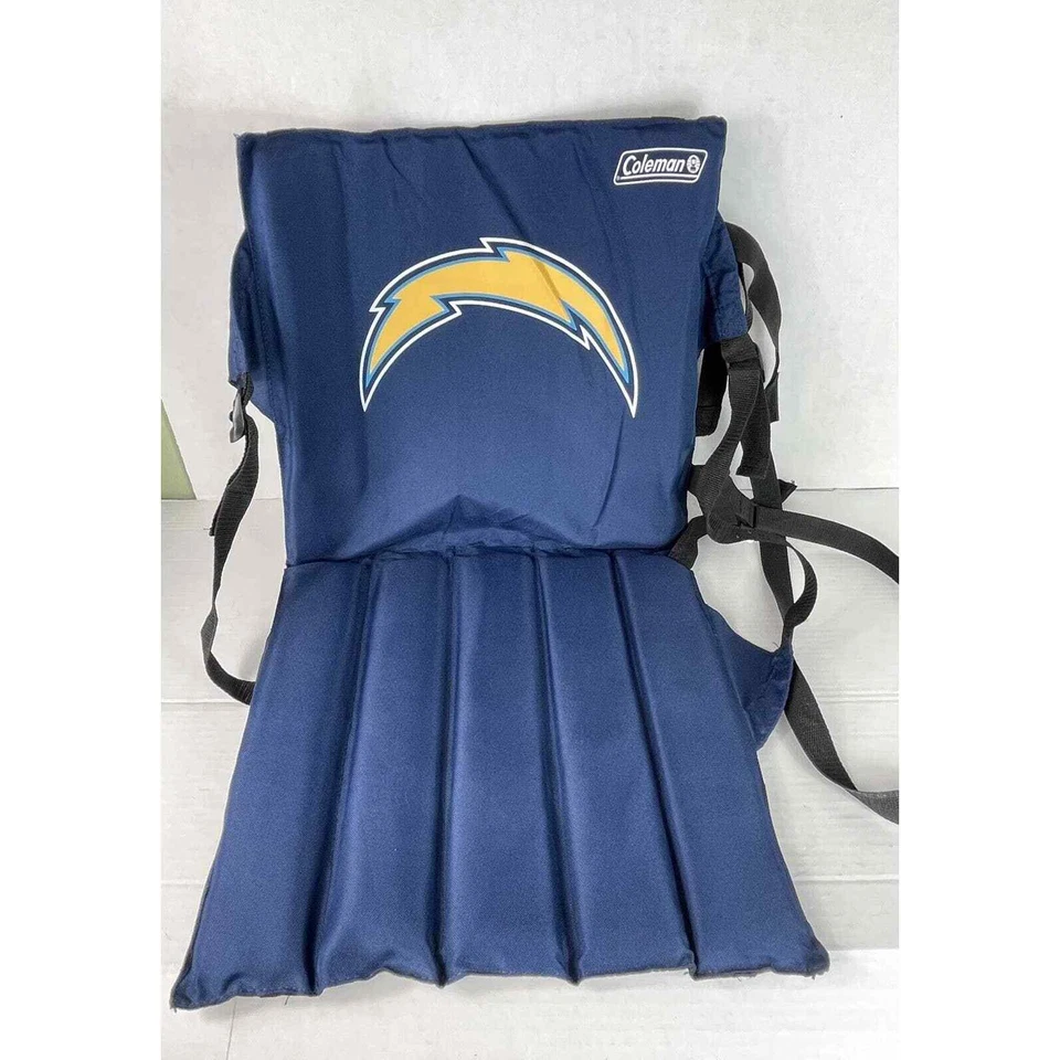 Cojín de asiento de estadio NFL San Diego Chargers con correa de transporte asiento blanqueador acolchado Foto 3 de 4