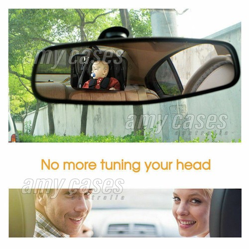 Car Baby Seat Inside Mirror View Back Safety Rear Ward Facing Child Infant MEL - Picture 3 of 13
