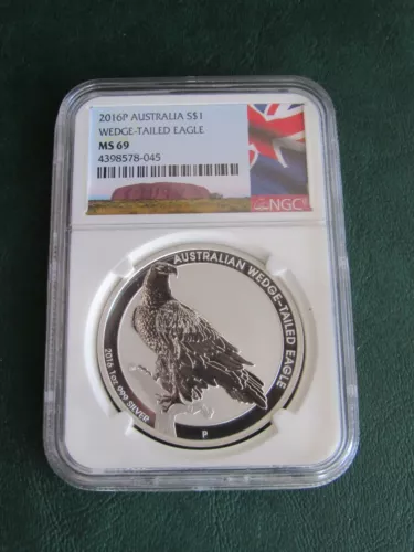 2016-P Australia Silver Wedge-Tailed Eagle $1 - NGC MS69 