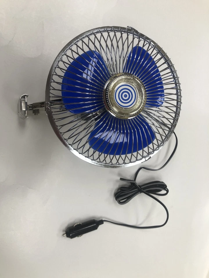 Ventilador oscilante para automóvil L 2 lb enfriador giratorio 12 V portátil para camión RV furgoneta ATV Foto 3 de 4