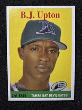 B.J UPTON #295 2007 Topps Heritage QTY Tampa Bay Devil Rays