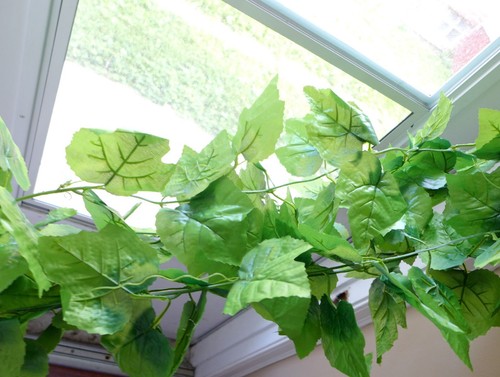 Artificial Plant Grape Leaf Vine Hanging Garland Home Decoration (90" each) - Picture 2 of 6