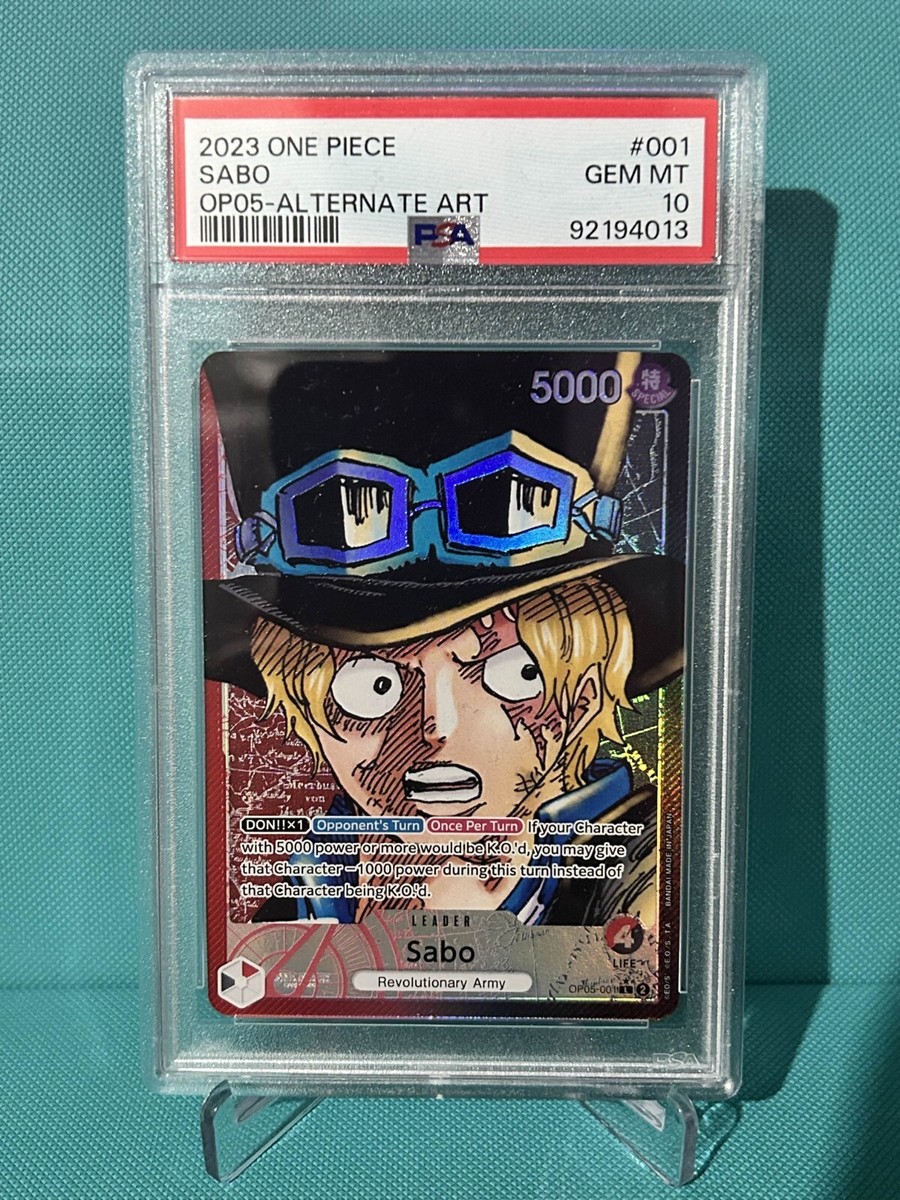 PSA 10 2023 One Piece Sabo 001 OP05 Alt Art Awakening of the New 