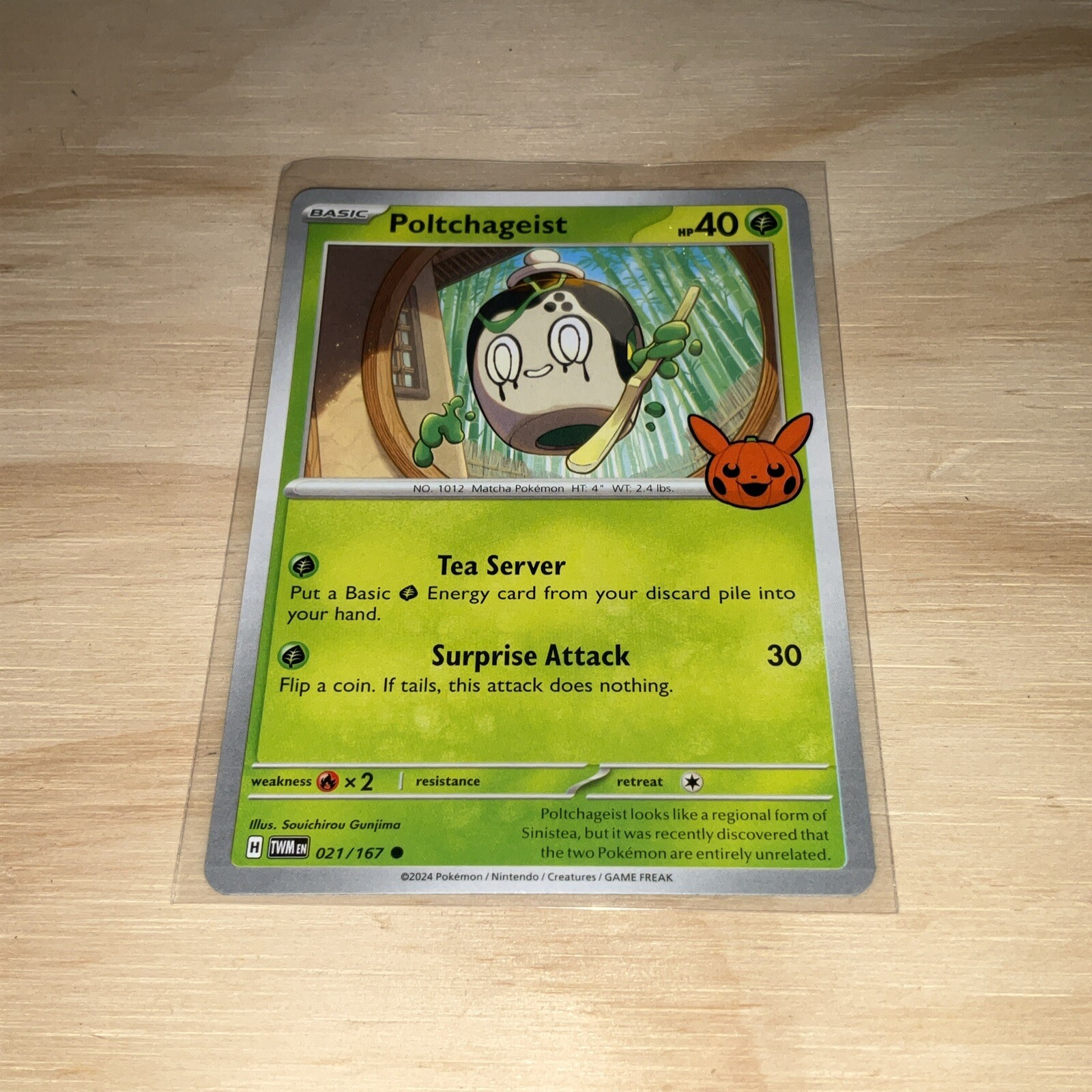 Poltchageist 021/167 TOT 2024 Pokémon Card 