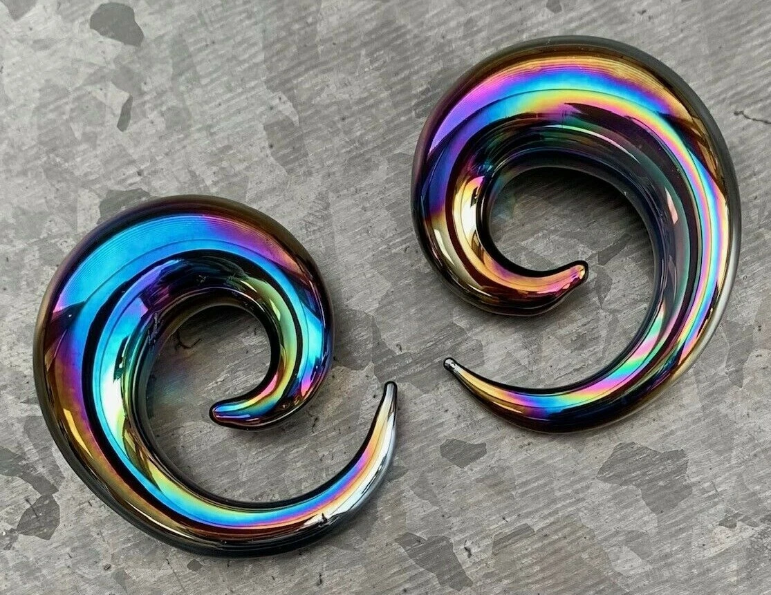Glass on sale spiral plugs