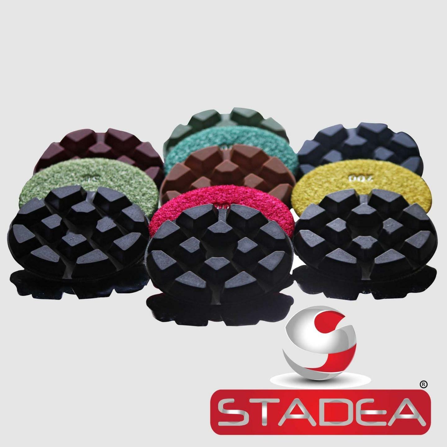 Stadea Diamond Floor Polishing Pads For Floor Concrete Marble  - Set Of 7 Pads