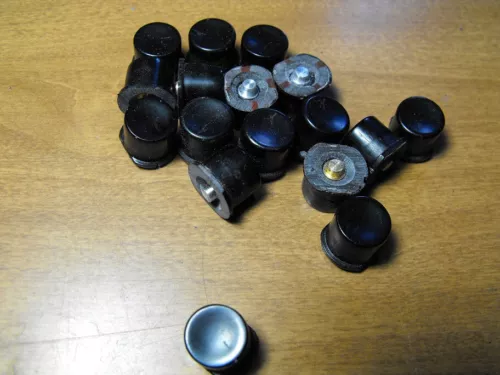 Honda CX500 start button. Black. Made in Australia