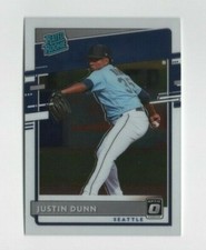 2020 Donruss Optic Baseball Rated Rookie JUSTIN DUNN SEATTLE MARINERS #41