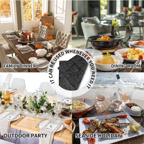 Heat and Slip Resistant Placemats for Dining Table - Water and Oil Resistant ... - Picture 6 of 6