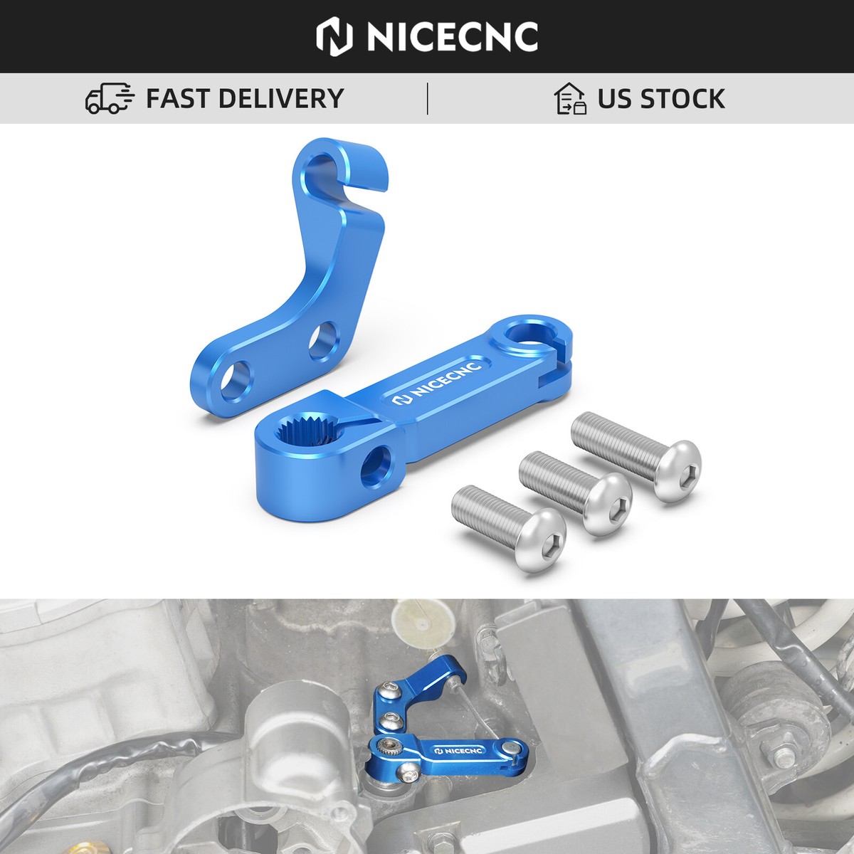 -ruka-引越し前SELE NICECNC Clutch Arm Lever Bracket Cable Stopper For Suzuki DRZ400E