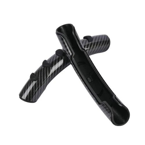 2x Cubierta Elevadora Volante Coche Fibra Carbono Antideslizante Accesorios Universales - Imagen 5 de 12
