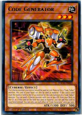 yugioh token generator cards Code Generator TOCH-EN022 Yu-Gi-Oh! Card Mint 1st Edition