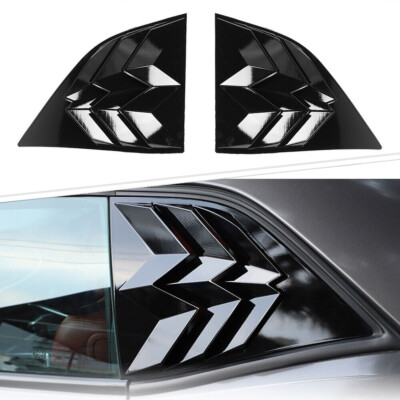  Glanzschwarz Heckscheibenlamellen Rolllädenabdeckung für Dodge Challenger 2010+