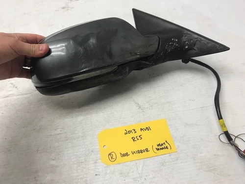 13 14 15 16 AUDI RS5 COMPLETE OEM RIGHT MIRROR ASSEMBLY W/ LANE ASSIST DAMAGED 
