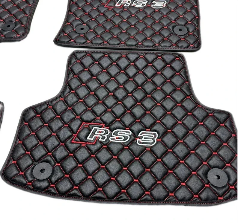 Alfombrillas coche para Audi A3/S3/RS3 todos los modelos, alfombrilla cuero coche para Audi A3 Foto 3 de 4