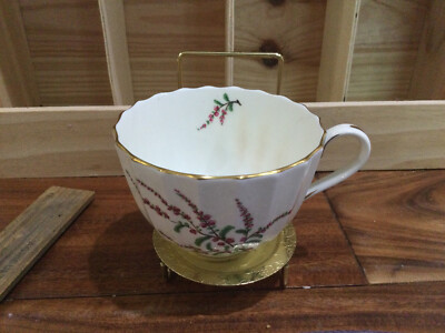 Royal Worcester Dunrobin coffee cup 3.5'' wide some stain inside crazing