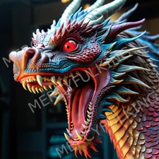 Dragon - Digital AI Art Image (4k HD) High Resolution Print Download