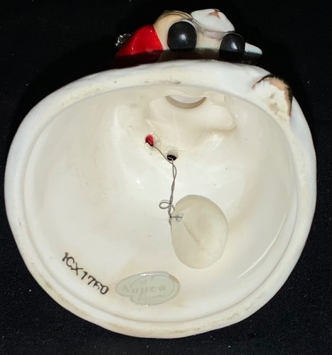 VINTAGE NAPCO CERAMIC CHRISTMAS FIGURES - TRIO OF ANGEL BELLS W/SPAHGETTI ACCENT - Picture 11 of 21