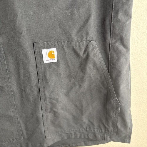 Carhartt Force V Neck Scrub Black Top Womens Size Large XS Modern Fit - Picture 6 of 11
