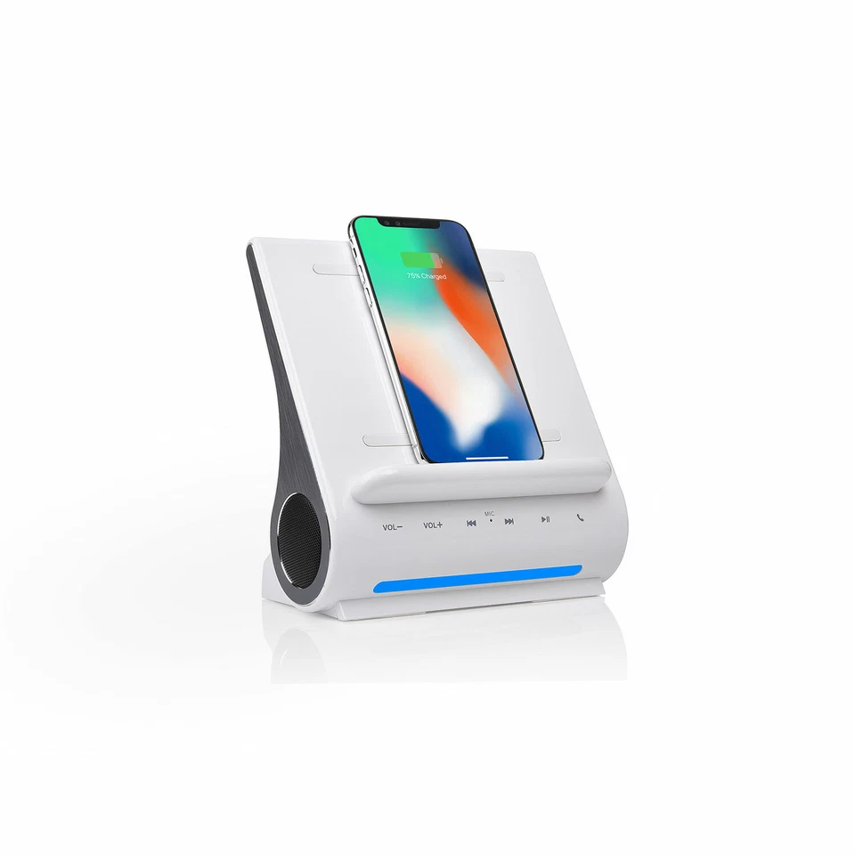 Wireless Charger Bluetooth Speakers 4 in 1 Station for iPhone 15 & Samsung S23 - Image 4 of 4