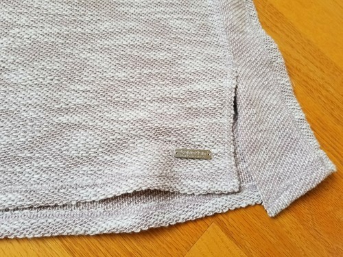 NWT Calvin Klein Performance Knit French Terry Hi low hem Top Medium Sand - Picture 3 of 3