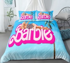 Barbie Single Double King Super King Size Bed Duvet Quilt Cover Set Pillowcase