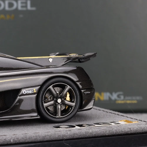 GRYNING 1:43 Koenigsegg One:1 Carbon/Golden Diecast Model Car Collection GE004B - Picture 3 of 14
