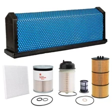 Engine Air Filter Kit Fits for Freightliner Cascadia DD Series DD13 DD15 DD16