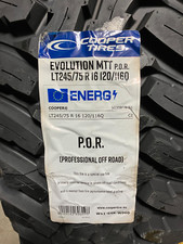 1 New Lt 245 75 16 Lre 10 Ply Cooper Evolution Mtt Mud Tire