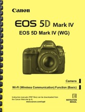 Canon EOS 5D Mark IV WG Wi-Fi OWNER'S INSTRUCTION MANUAL