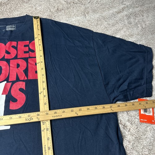 Rare NIKE Men's Blue T- Shirt Moses Malone Promo AF1 size 3XL NWT - Picture 6 of 15
