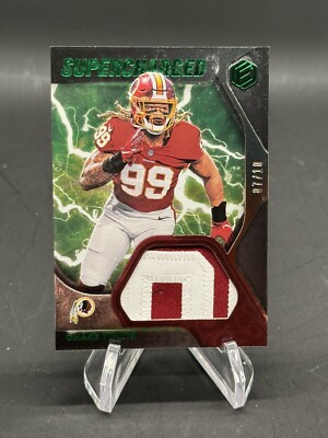 2020 Panini Elements Chase Young Supercharged Neon /10 #SC-15 Rookie RC Patch