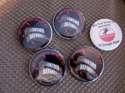 Frontier Oil Refinery Advertising Pins El Dorado Plant KS Kansas Gas