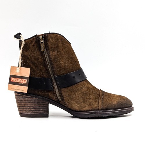 Pikolinos Mujeres Verde Vaquera Western Gamuza Botines Talla 6.5-7US EUR 37 - Imagen 7 de 10
