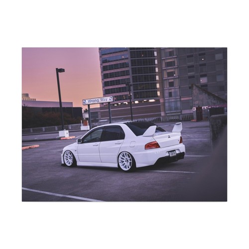 Mitsubishi Evo 8 High Resolution Museum Quality Horizontal Canvas Print #009 - Picture 3 of 10