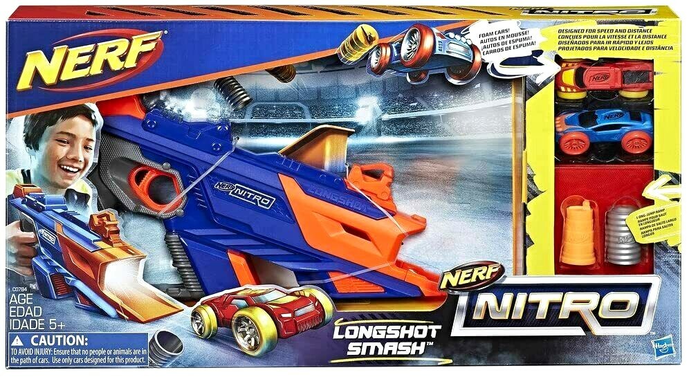 Nerf Nitro Longshot Smash Hasbro voiture miniature et rampe de saut de cascade - 2