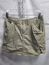 Vintage Arizona Jean Co Khaki Skorts size 14 Regular Adjustable Waist