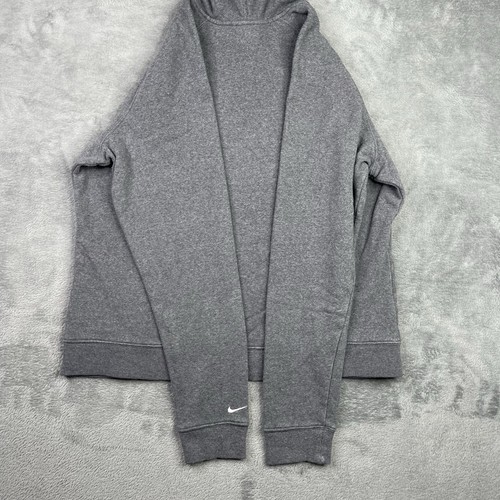 Vintage Nike Hoodie Youth XL 16-18 Boys Gray Center Swoosh Jacket Pullover Y2K - Picture 10 of 15