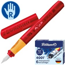 Pelikan Pelikano Junior Schreiblernfüller Set P67A rot Schulfüller Füllhalter
