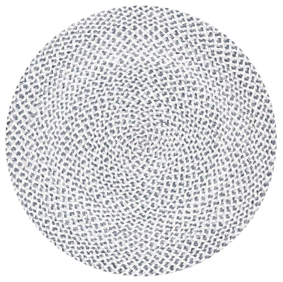 Colección Trenzada 7' Redonda Gris/Marfil BRD801F Hecha a Mano Casa de Campo Rever... Foto 2 de 3