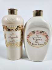 2 x M&S Talcum Powder Magnolia Silky Talc 200g St Michael Vintage New Sealed