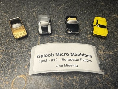 Galoob Micro Machines - 1988 - #12 European Exotics - Almost Full Collection
